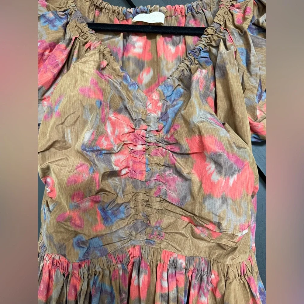 Ulla Johnson Cecile Floral Fit & Flare Midi-Dress, Size 2 - Picture 8 of 13